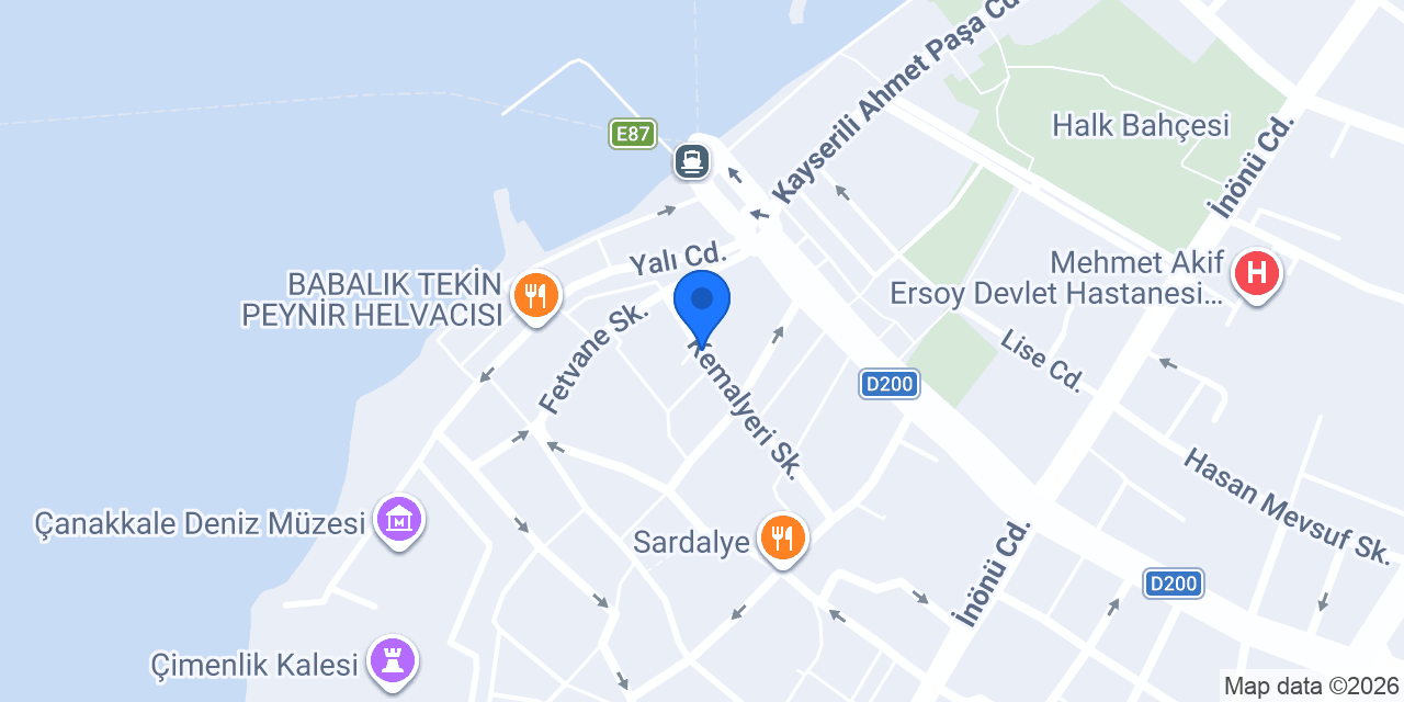 Usta Adanalılar Çanakkale konumu