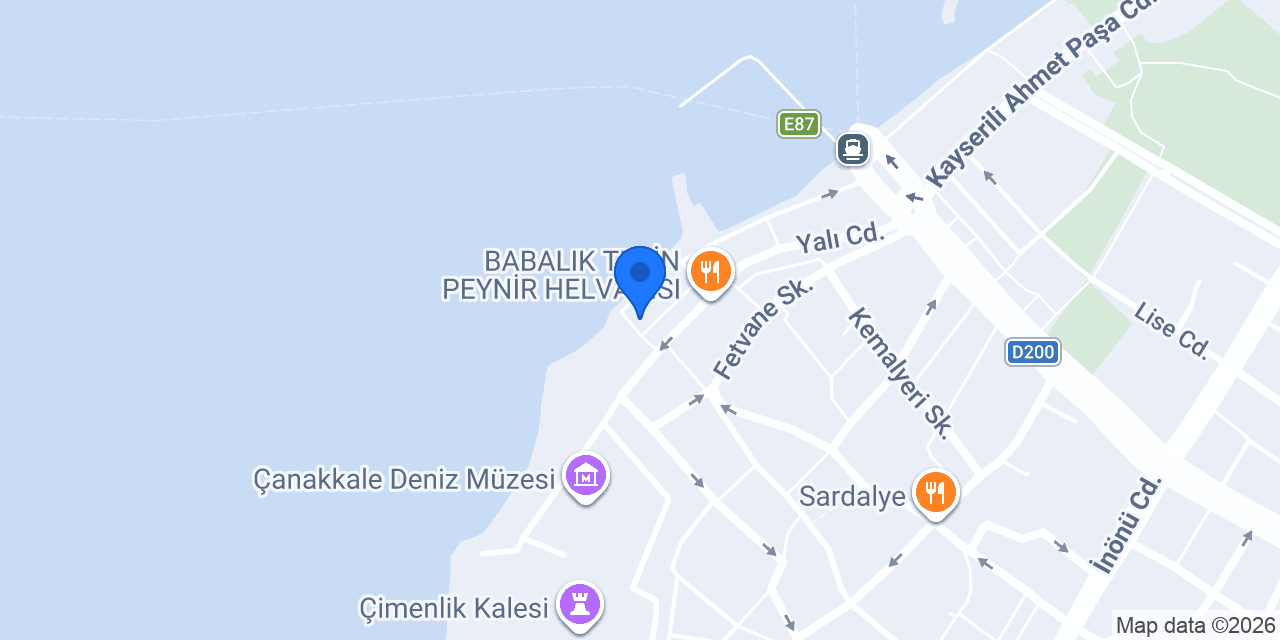 Şakirin Yeri - Çanakkale konumu