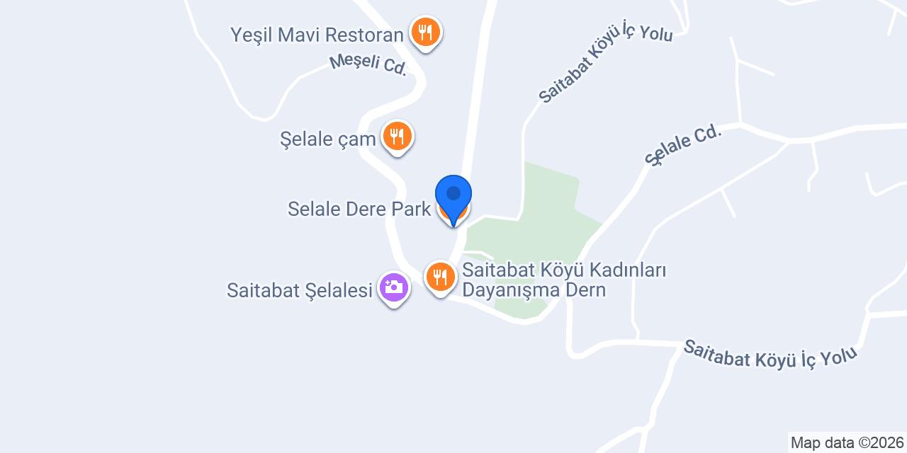 Selale Dere Park konumu