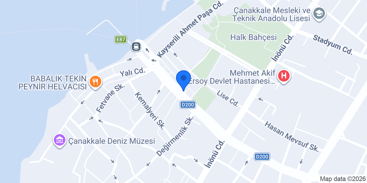 Mavi Pansiyon konumu