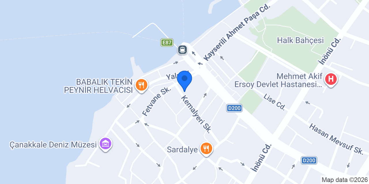 Egem Pansiyon konumu