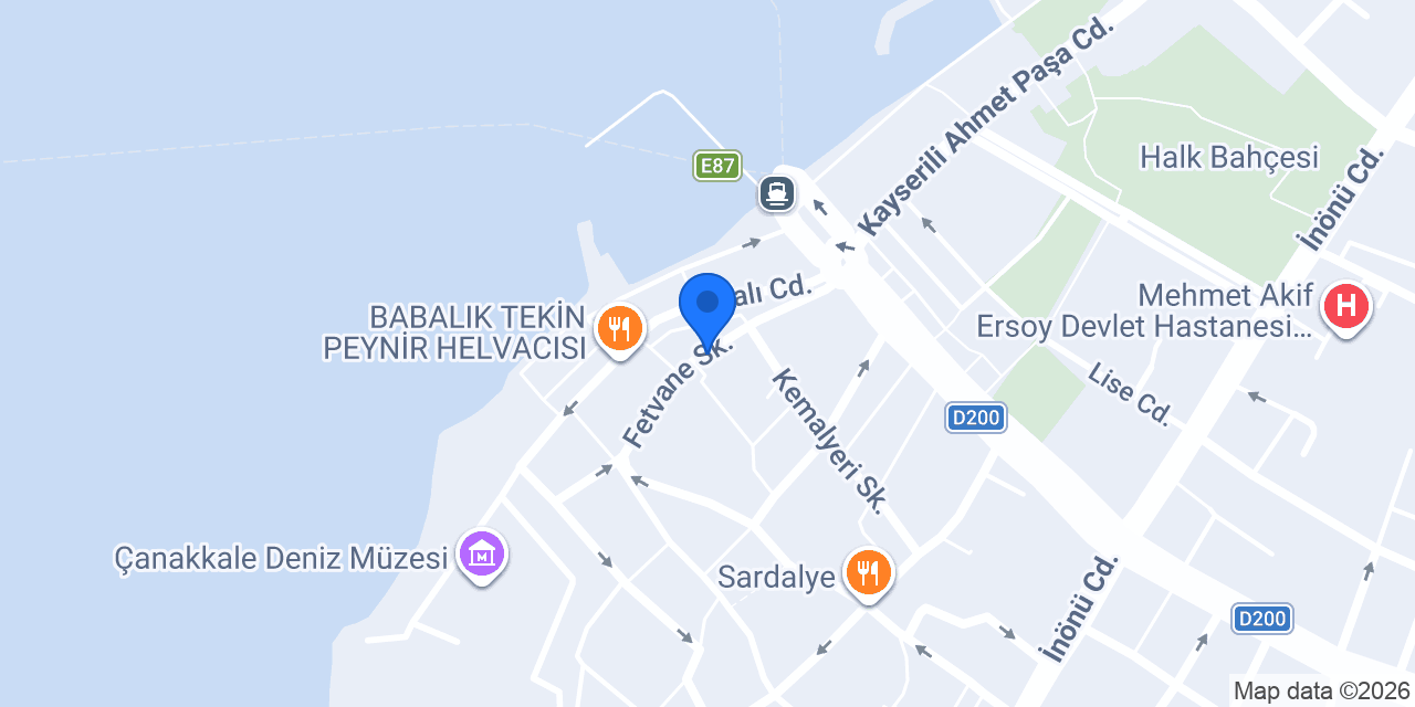 Troia Kitabevi konumu