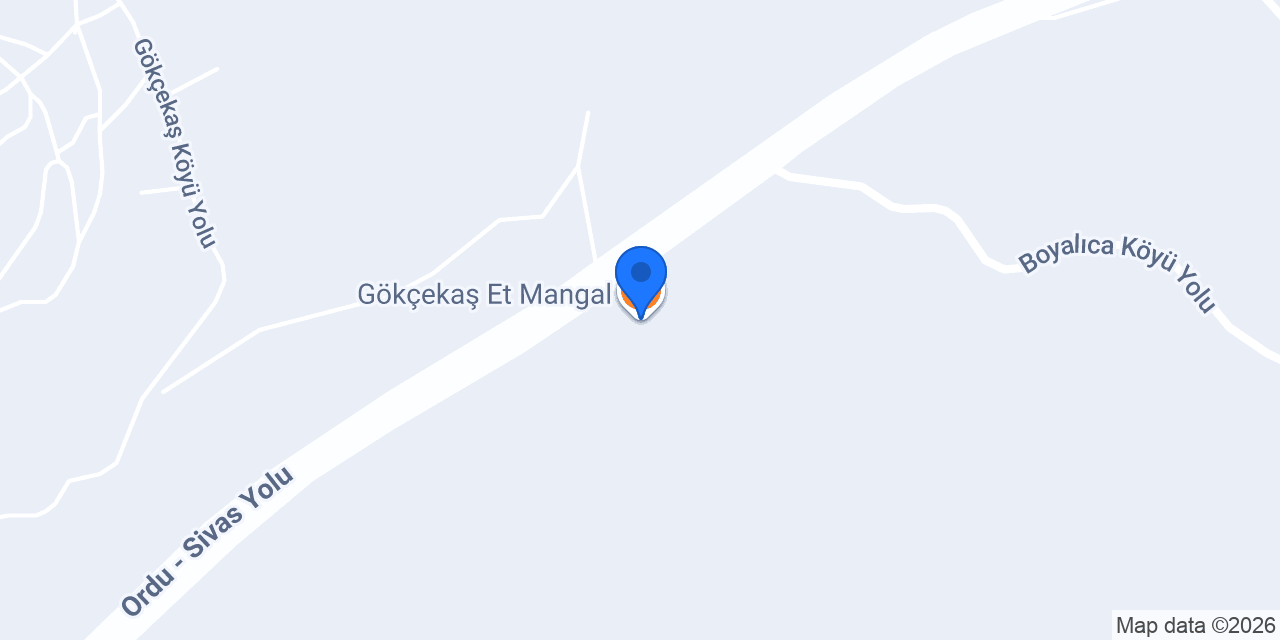 Gökçekaş Et Mangal konumu