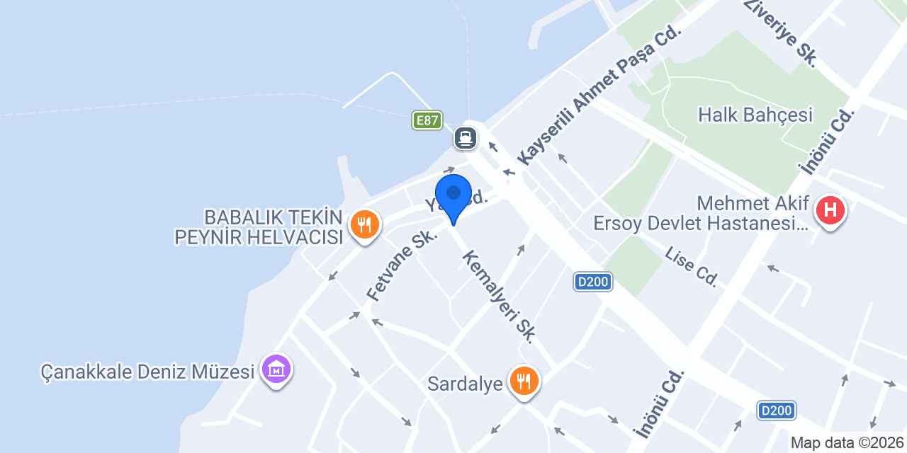 Çanakkale Tost konumu