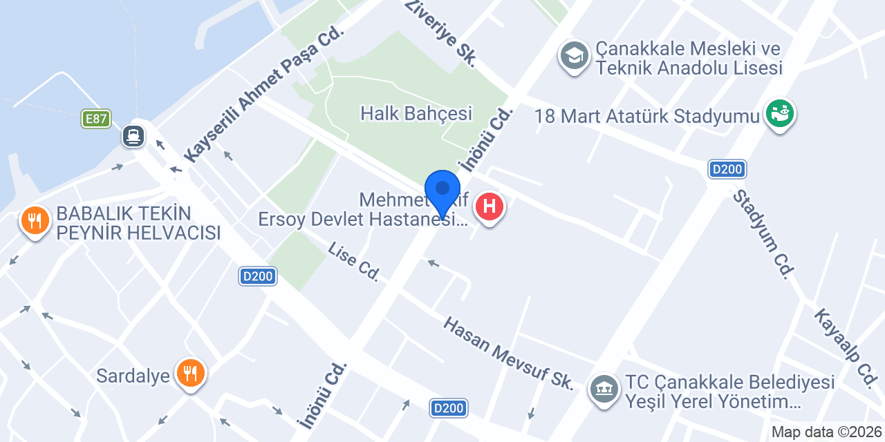 Hastane taksi konumu