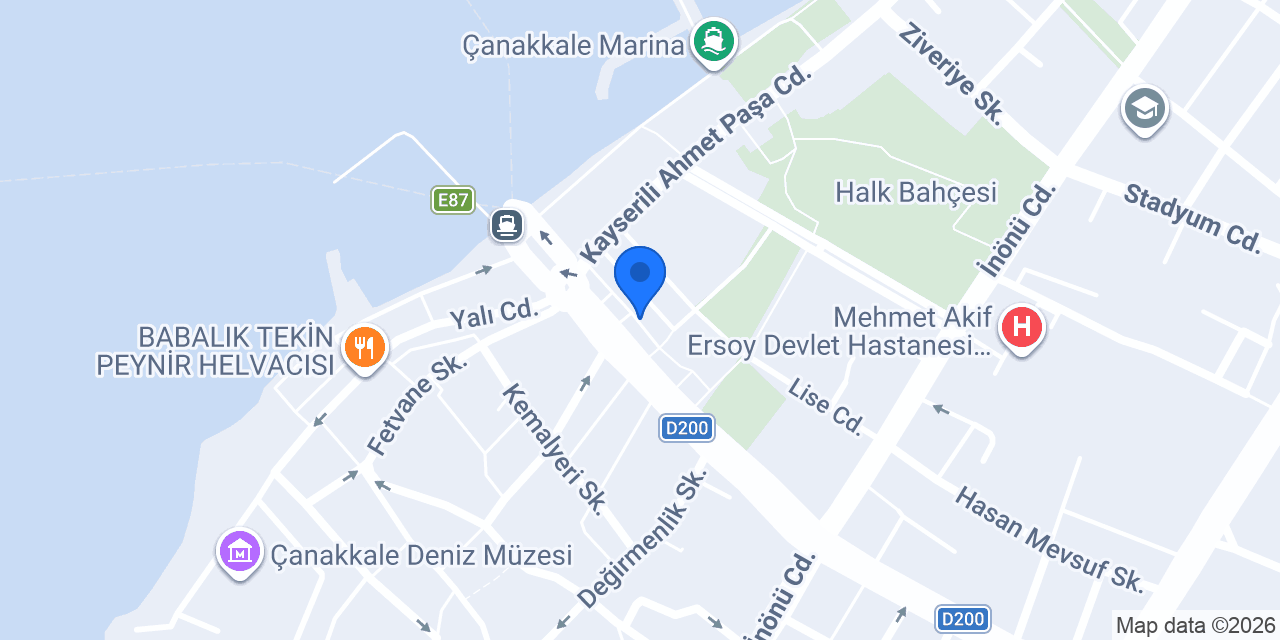 MADO Çanakkale Merkez konumu