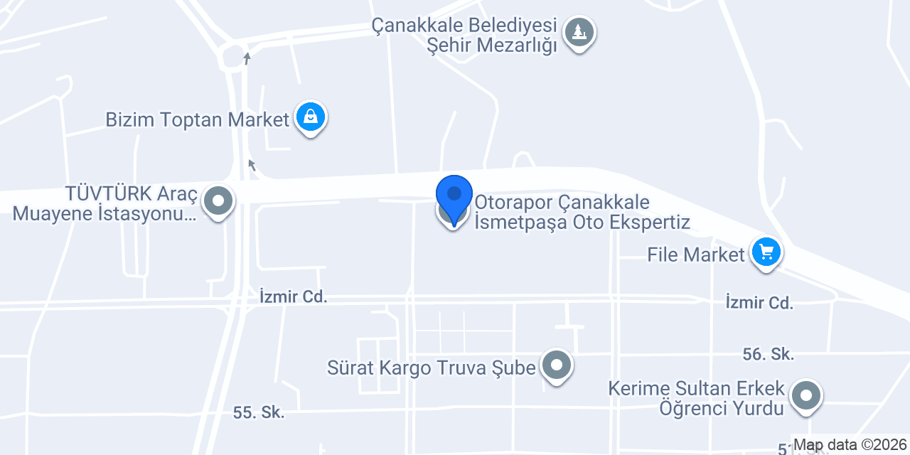 MT Marmara Toprak A.Ş. Çanakkale Şube konumu