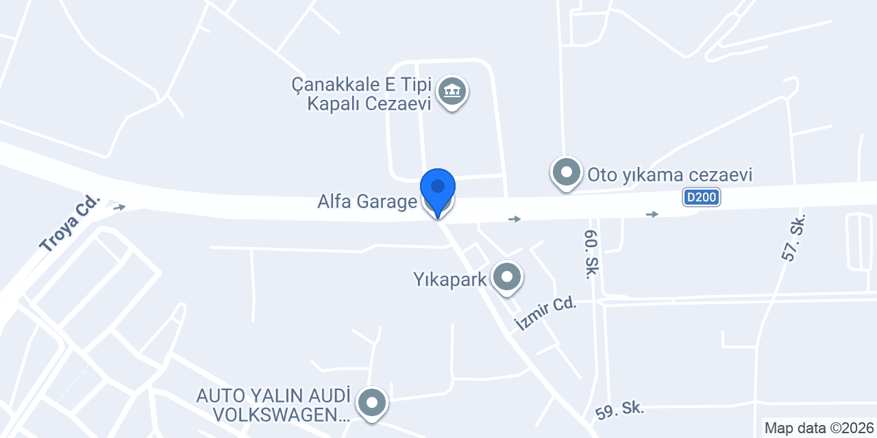 Alfa Garage konumu