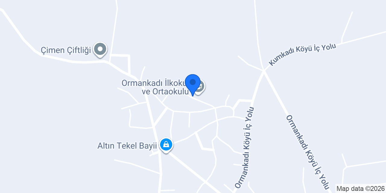 Ormankadı Köyü Muhtarlığı konumu