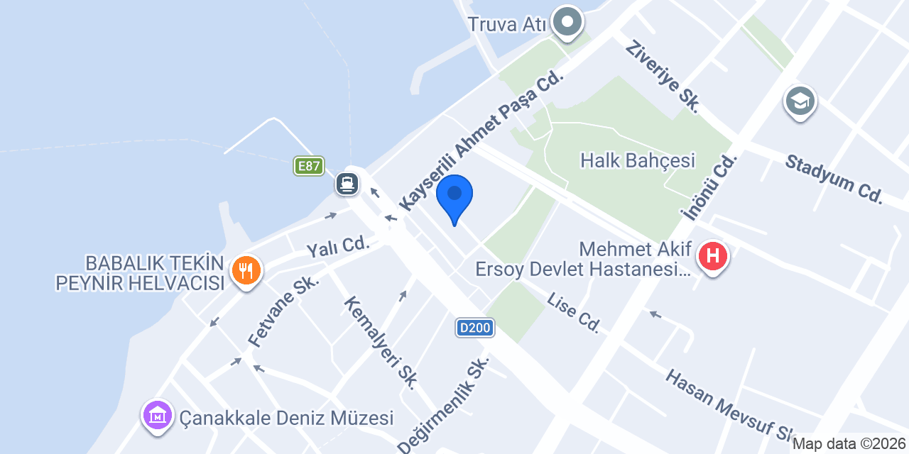 Hotel Çetinkaya konumu