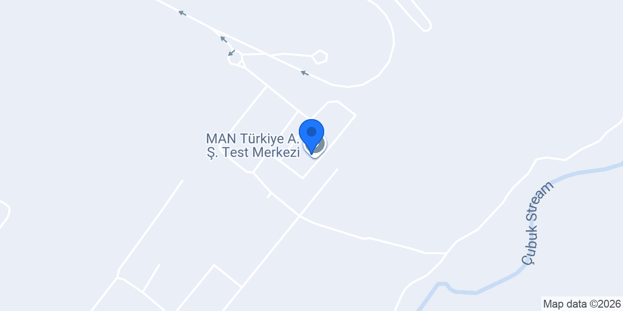 MAN Türkiye A.Ş. Test Merkezi konumu