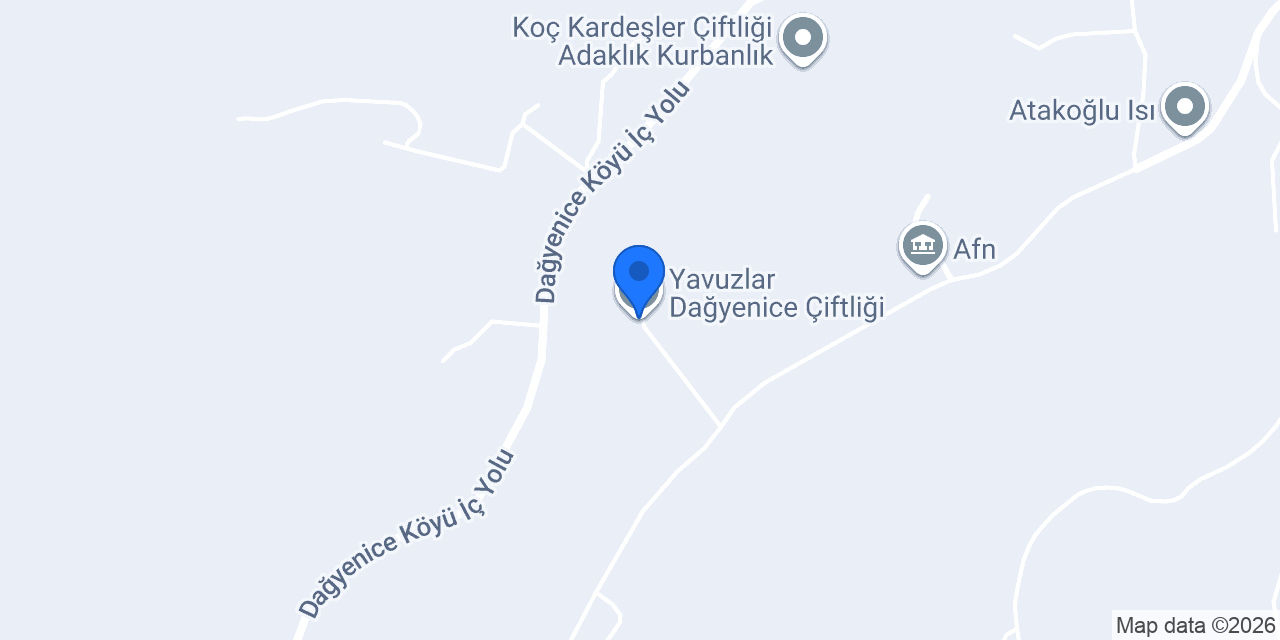 Yavuzlar Dağyenice Çiftliği konumu