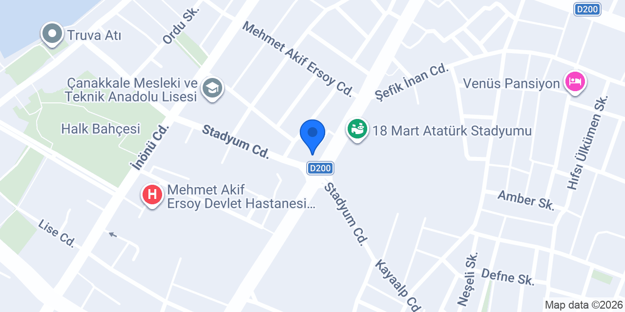Bülent Börekçilik Çanakkale konumu