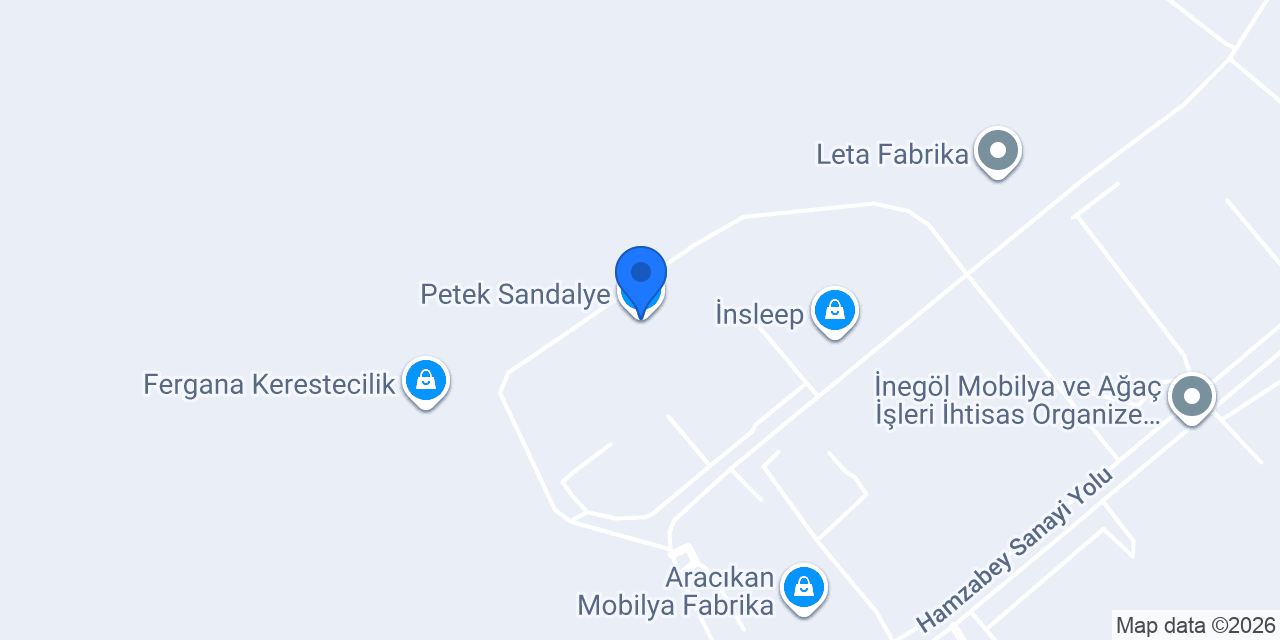 Petek Sandalye konumu