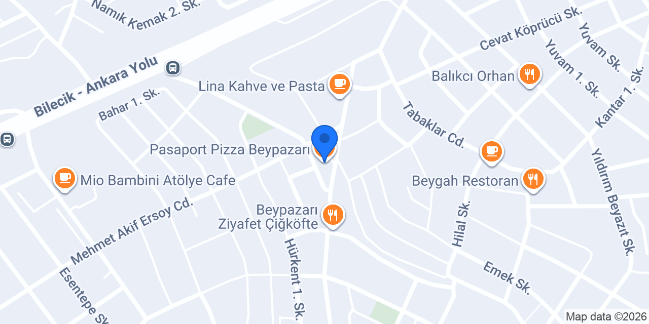 Pasaport Pizza Beypazarı konumu