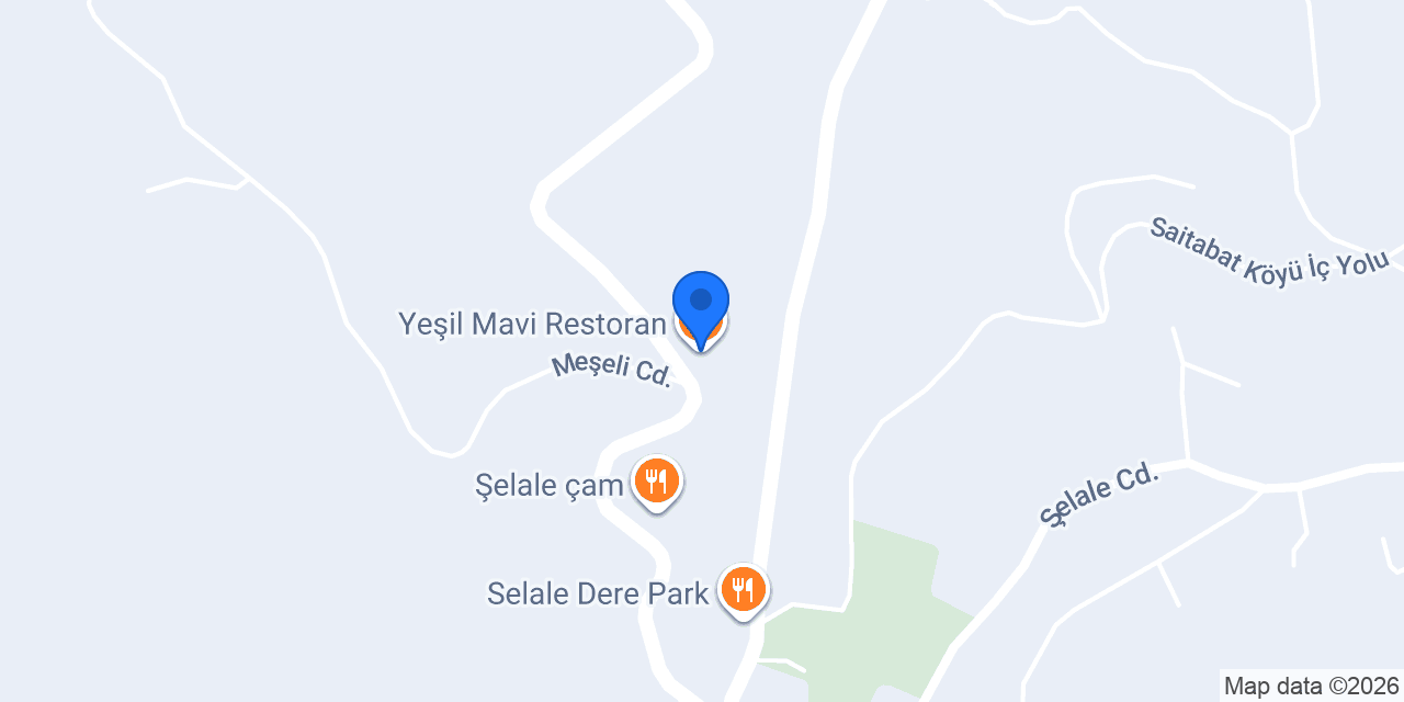 Yeşil Mavi Restoran konumu