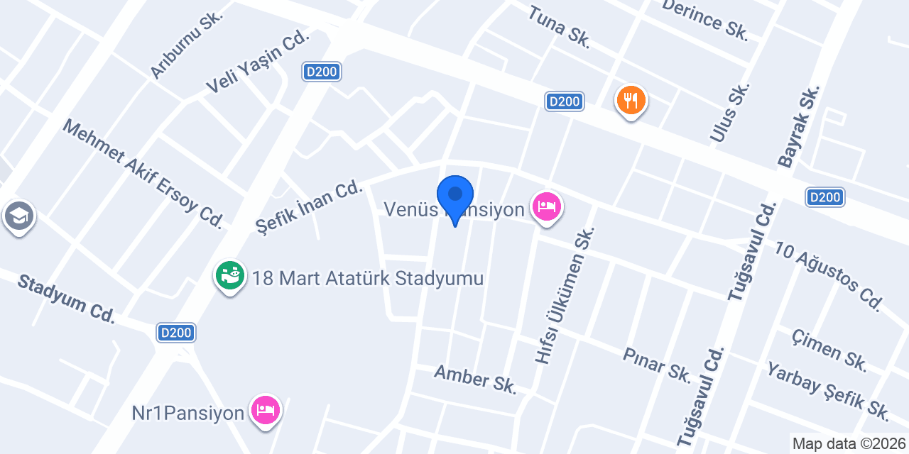 GÜVEN PANSİYON ÇANAKKALE konumu