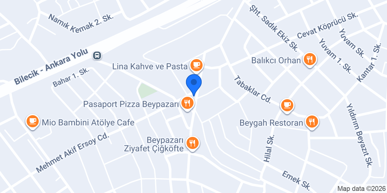Meşhur Adıyaman Çiğ Köftecisi Samet Usta konumu