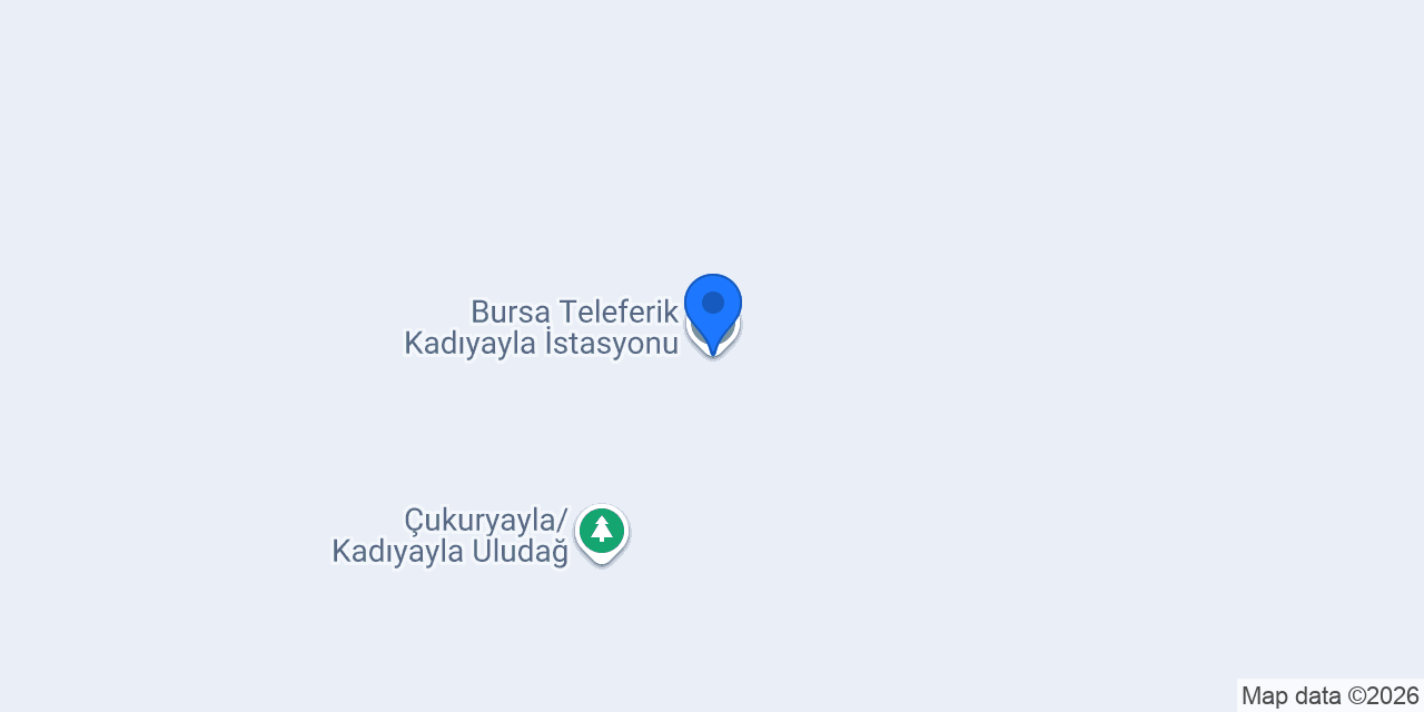 Bursa Teleferik Kadıyayla İstasyonu konumu
