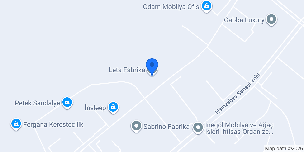 Leta Fabrika konumu
