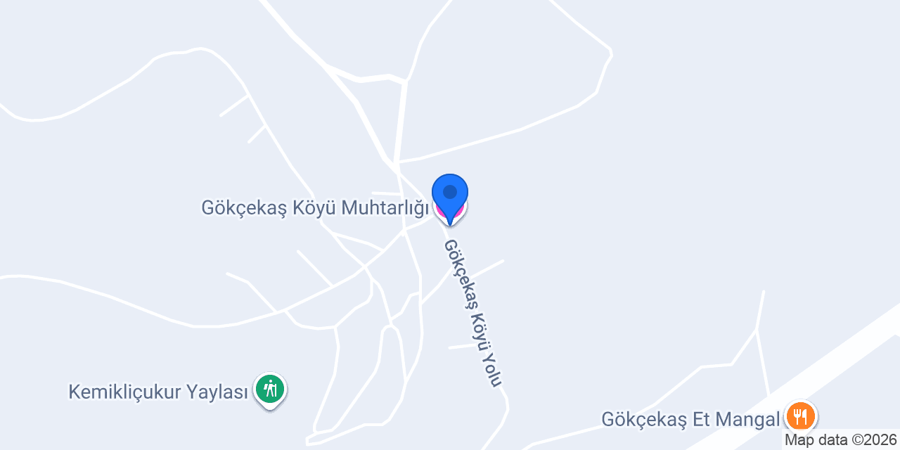 Gökçekaş Köyü Muhtarlığı konumu