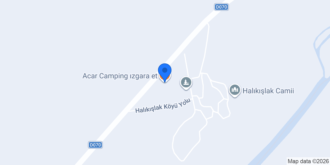 Acar Camping ızgara et konumu