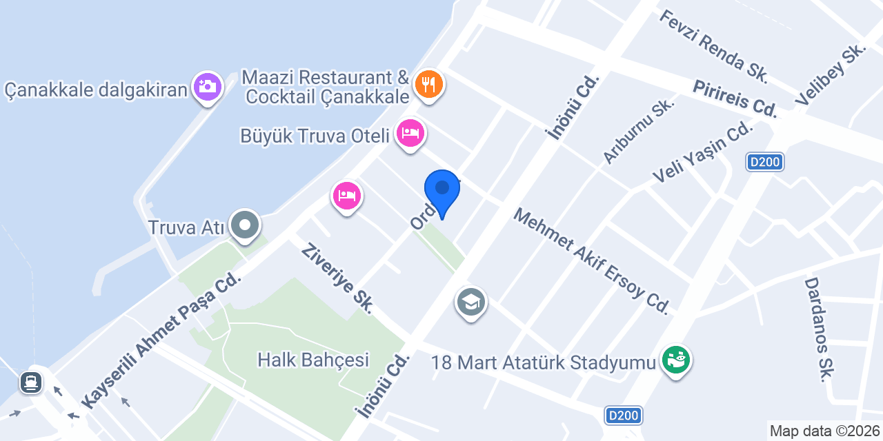Yeni Pizzeria konumu