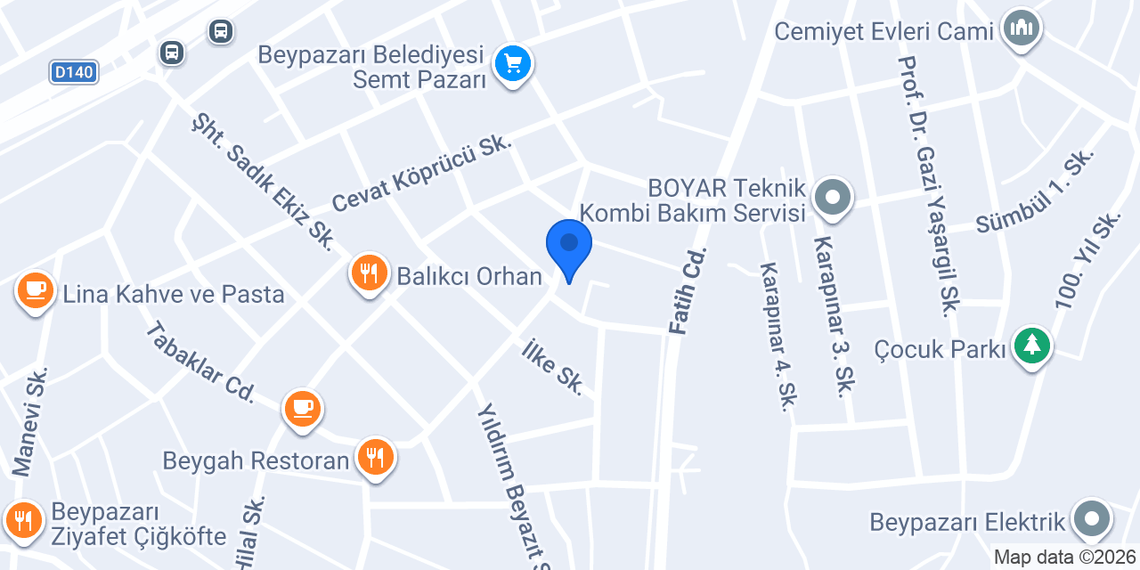 Taşkoparan Ticaret konumu