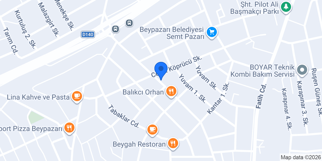 Mimoza Çiçekçilik konumu