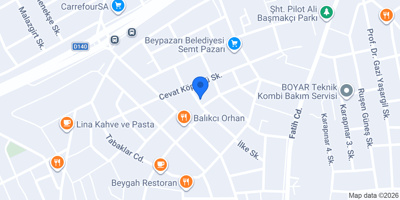 Saraç Çeyiz Evi konumu