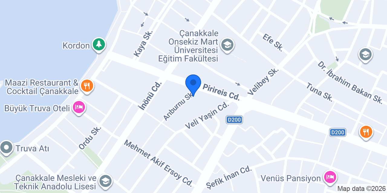 Çanakkale Deftarlığı konumu