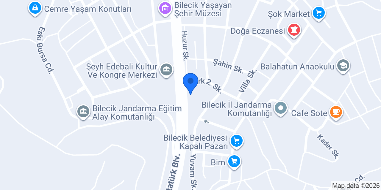 Damla Su Bilecik konumu