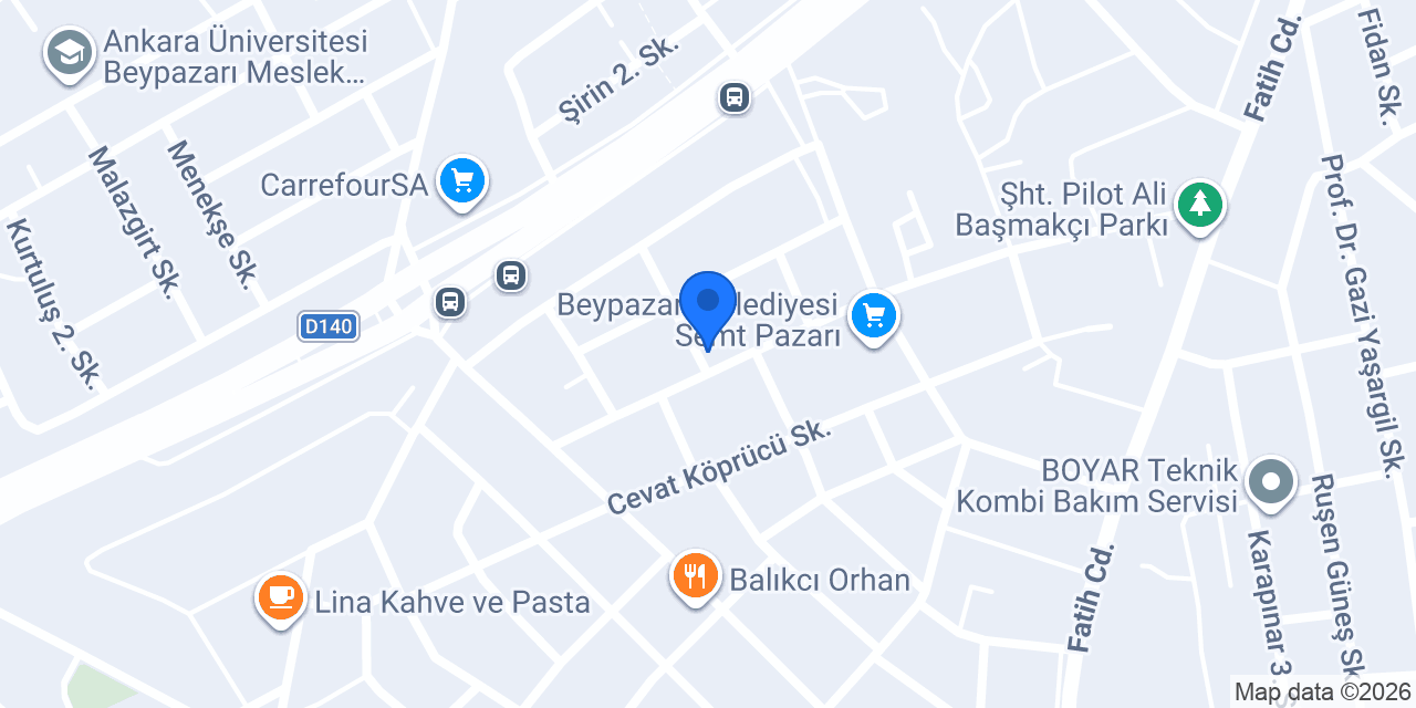 beypazarı çiçekçi orhun konumu