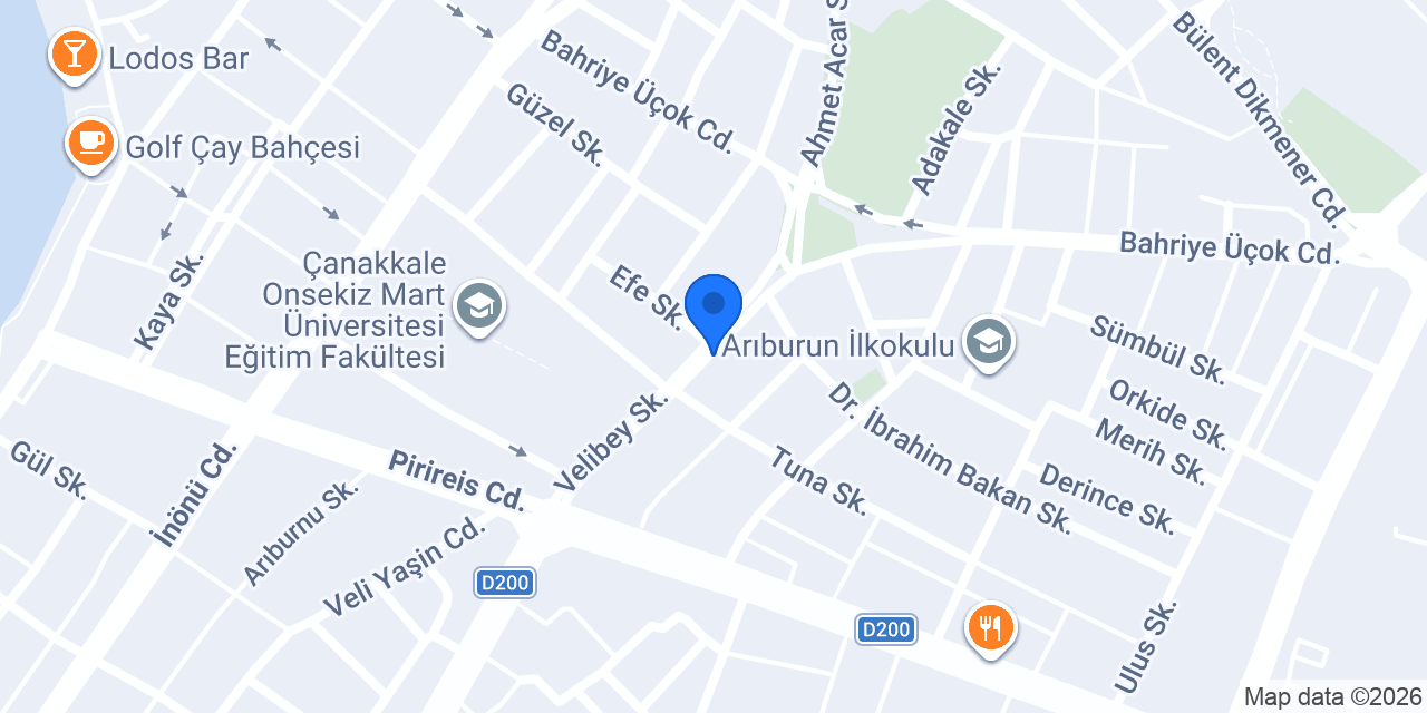 Raban Apart Pansiyon konumu