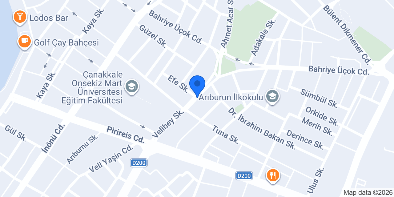 Arden Pansiyon konumu