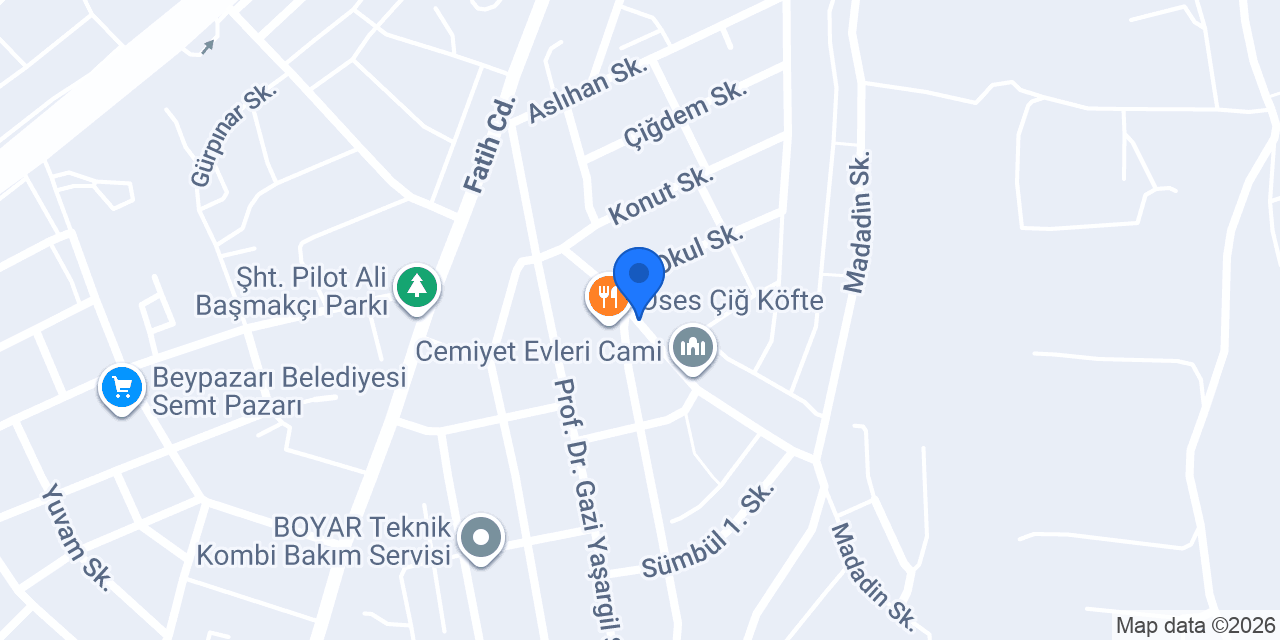 Sanayi İlköğretim Okulu konumu
