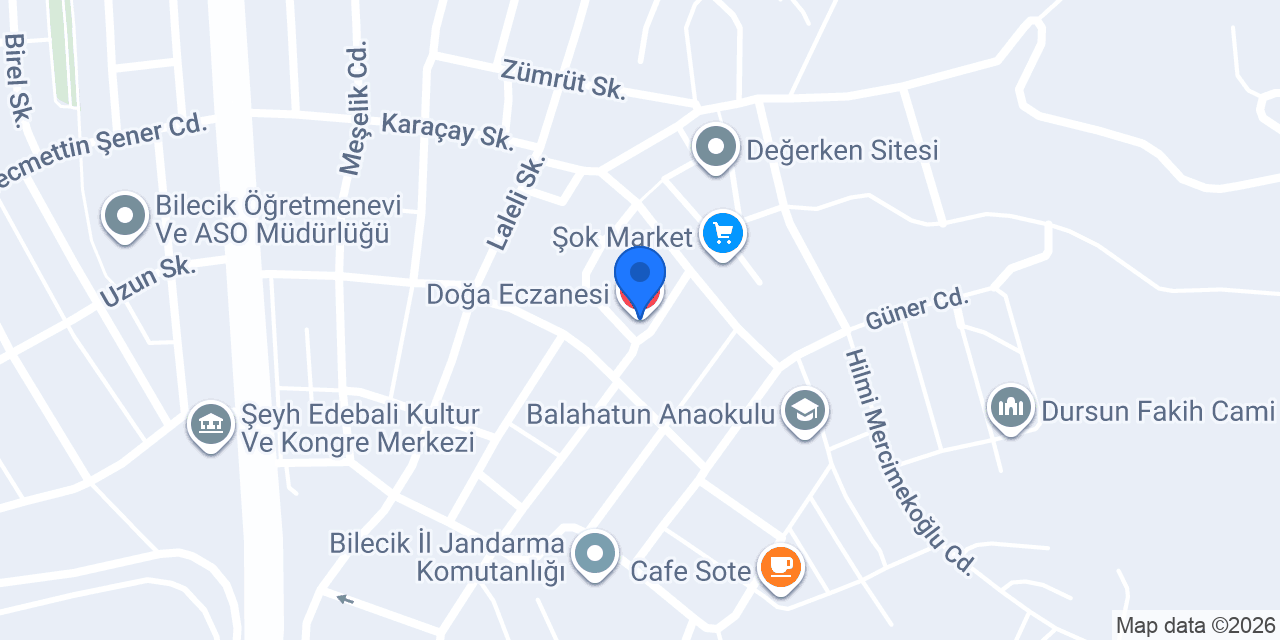 Doğa Eczanesi konumu