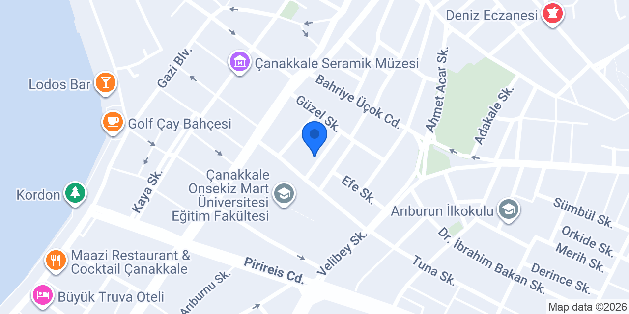 Canakkalerehber konumu