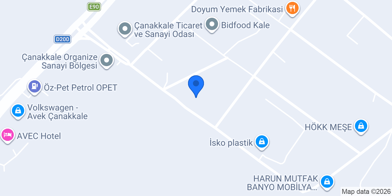 Çağla Kapı Orman Ürünleri Çanakkale Şube konumu
