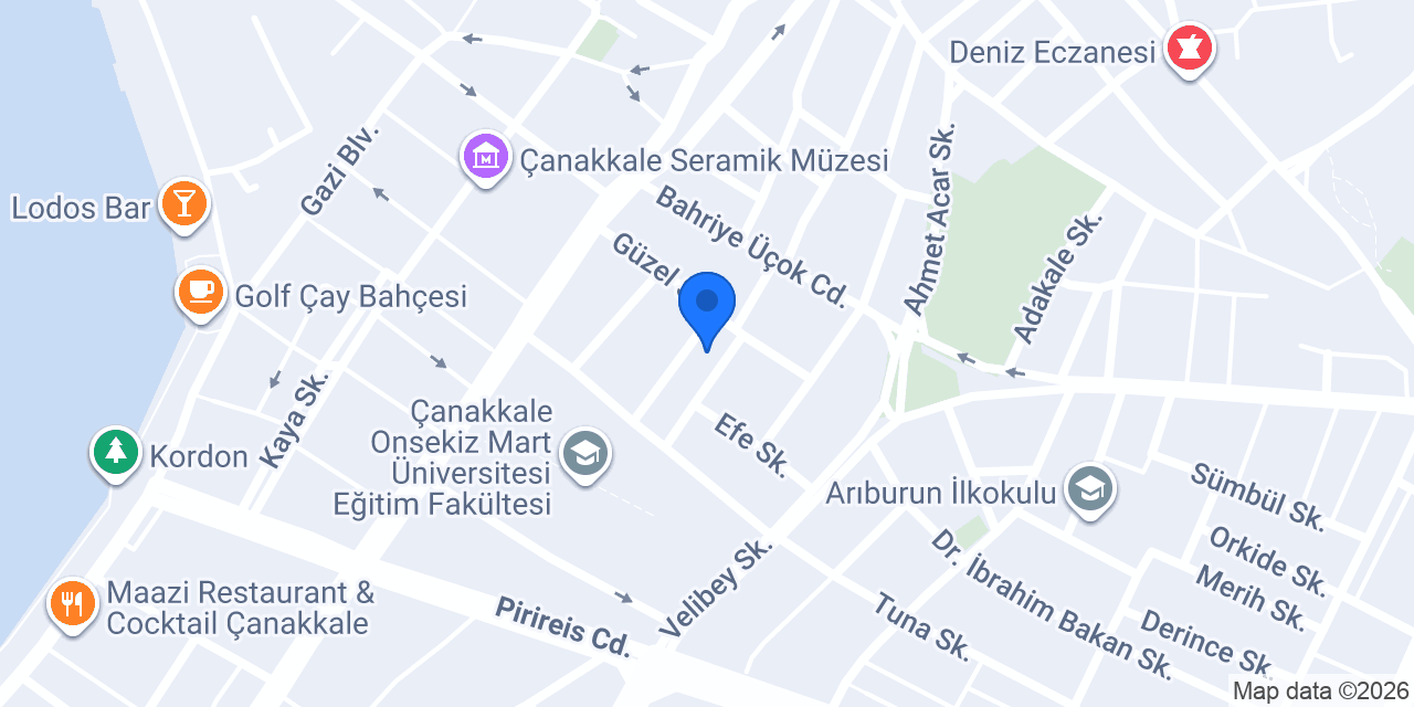 Temizel Apart Oteli konumu