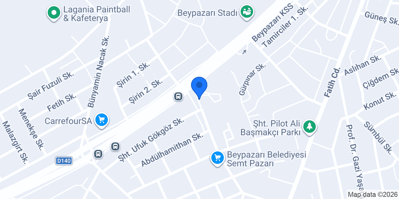 Beypazarı İlçe Nüfus Müdürlüğü konumu