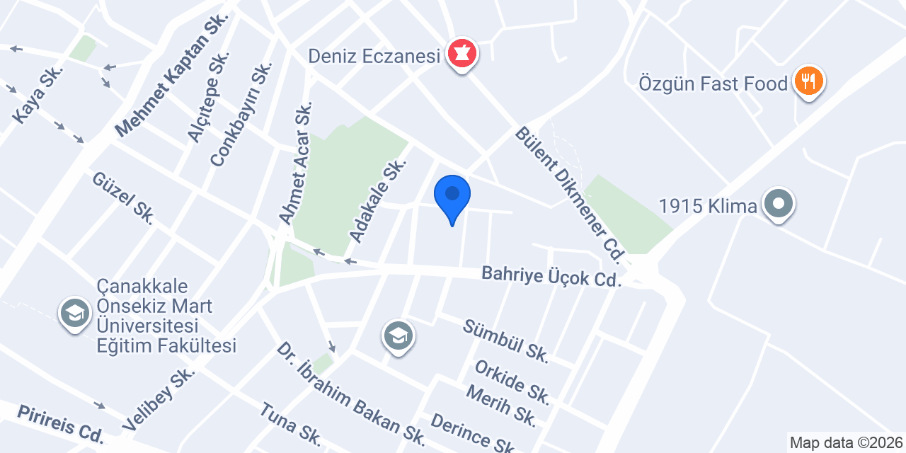 Vhera Pansiyon konumu
