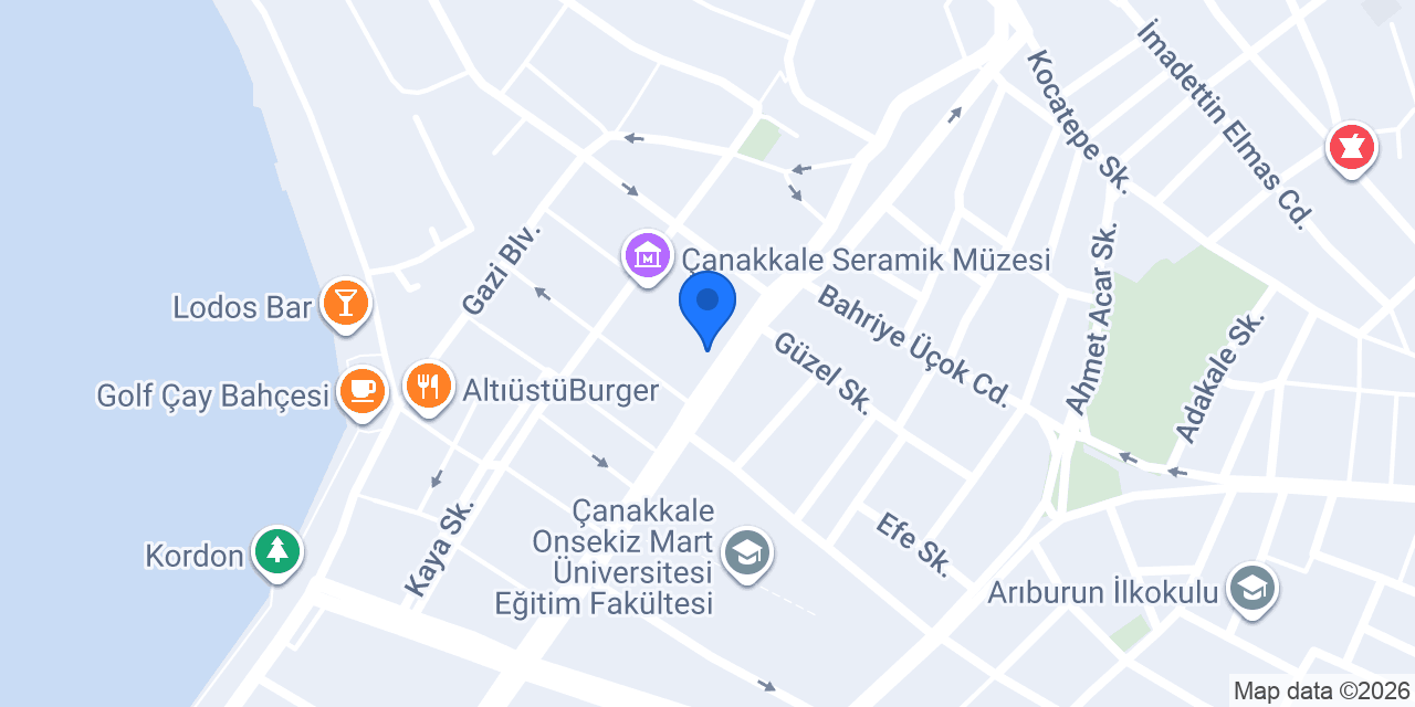 Mel Baby Spa Canakkale konumu