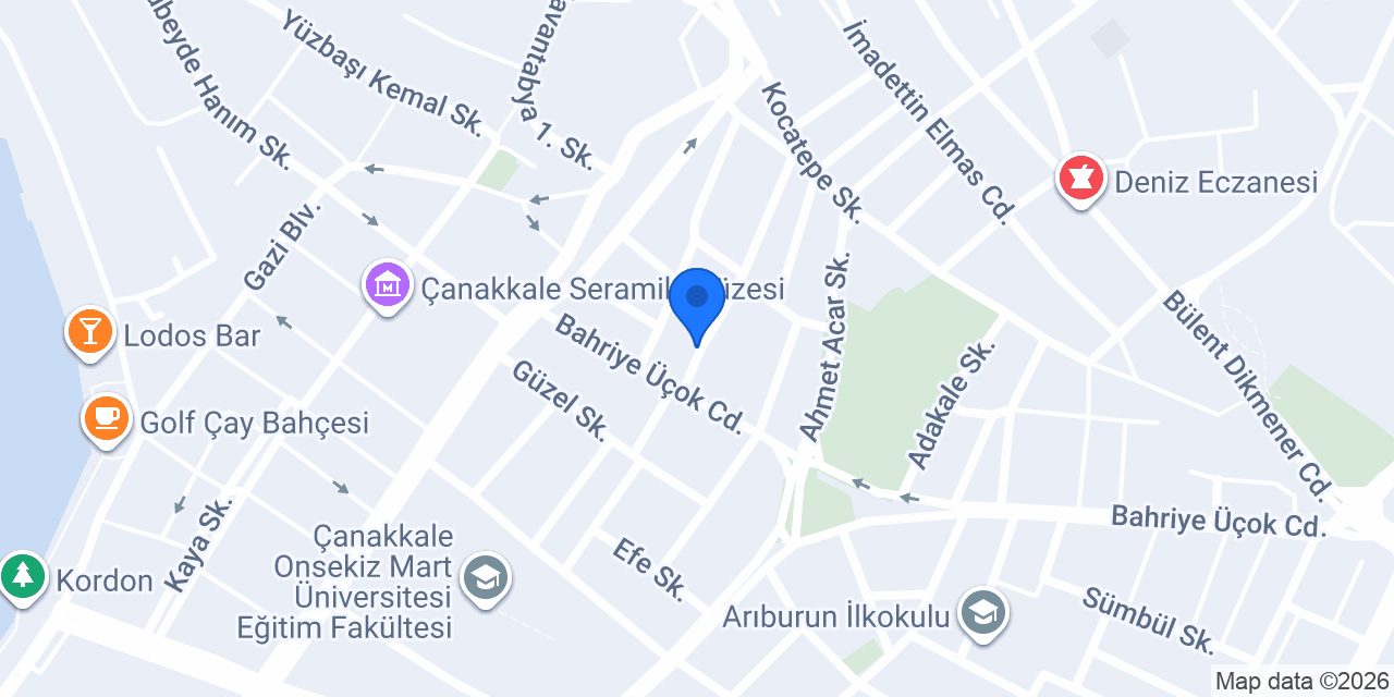 Tarçın Dikim Evi konumu