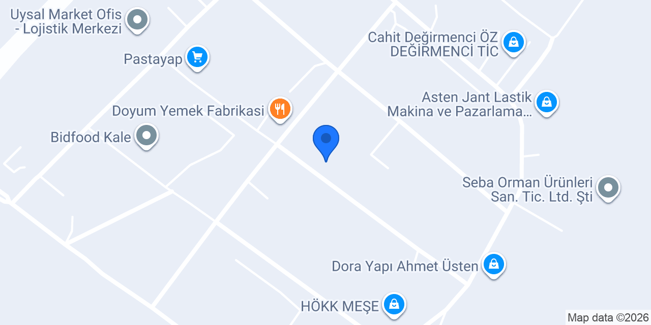Atiye Laçin GIDA konumu