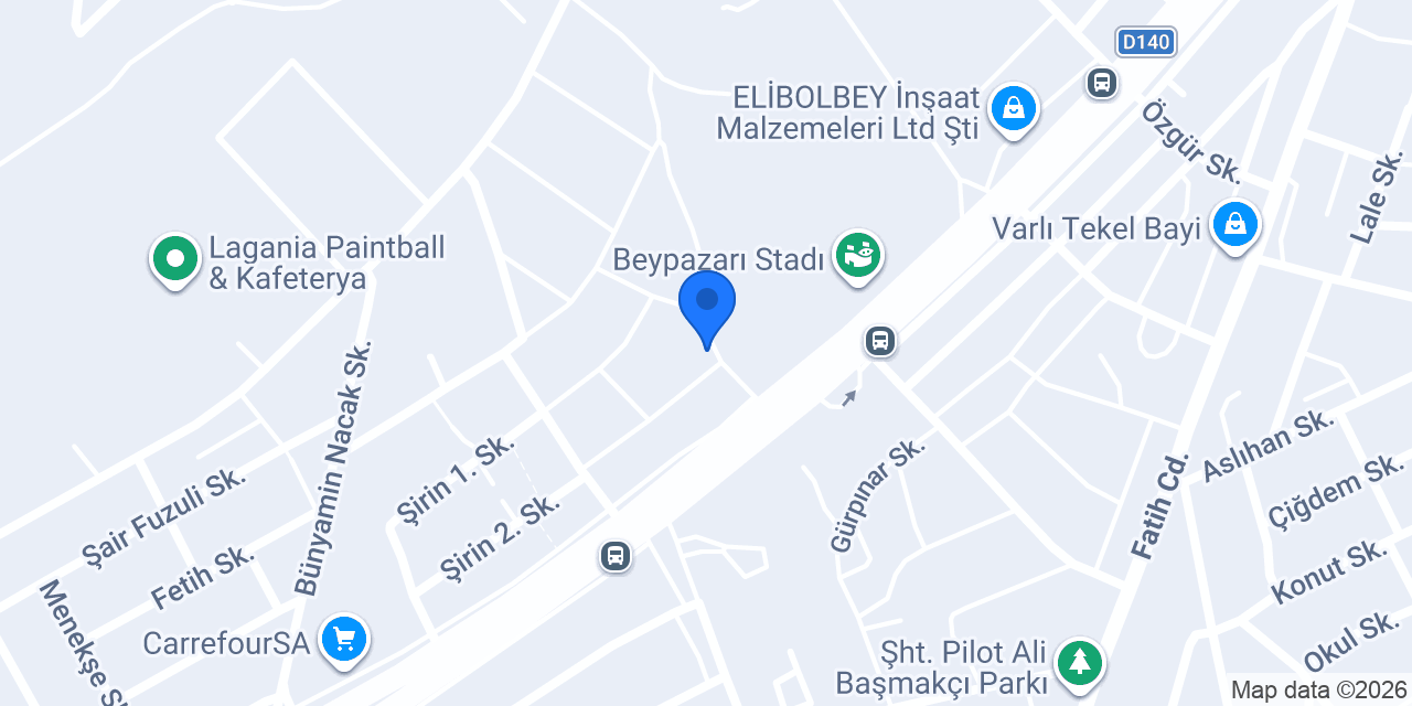 Köroğlu Tekel Bayi konumu