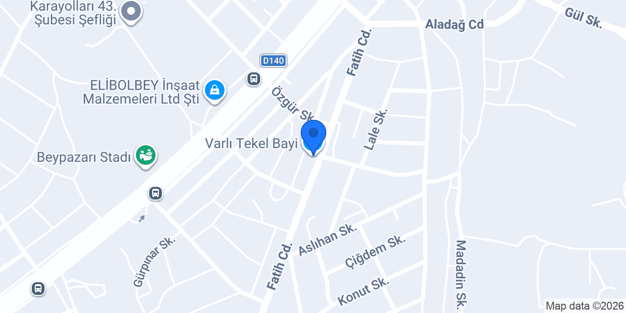 Varlı Tekel Bayi konumu