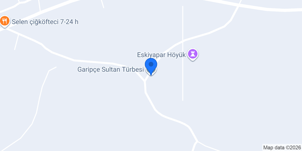 Garipçe Sultan Türbesi konumu