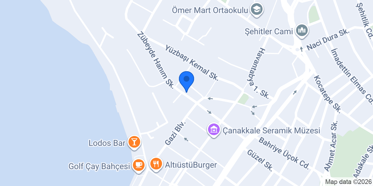 ÇANAKKALE SARIKIZ EMLAK konumu