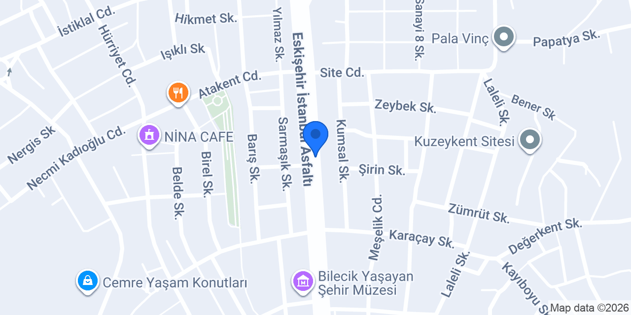 Şeker Et Merkez Şube konumu
